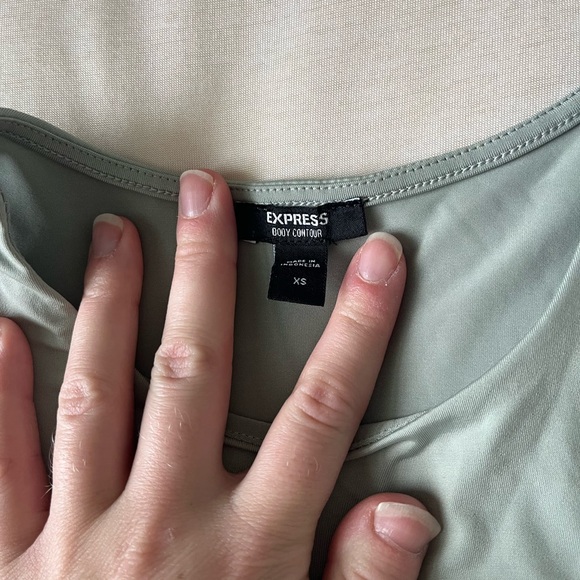 Express Women's Bodysuit in Sage - Picture 4 of 5